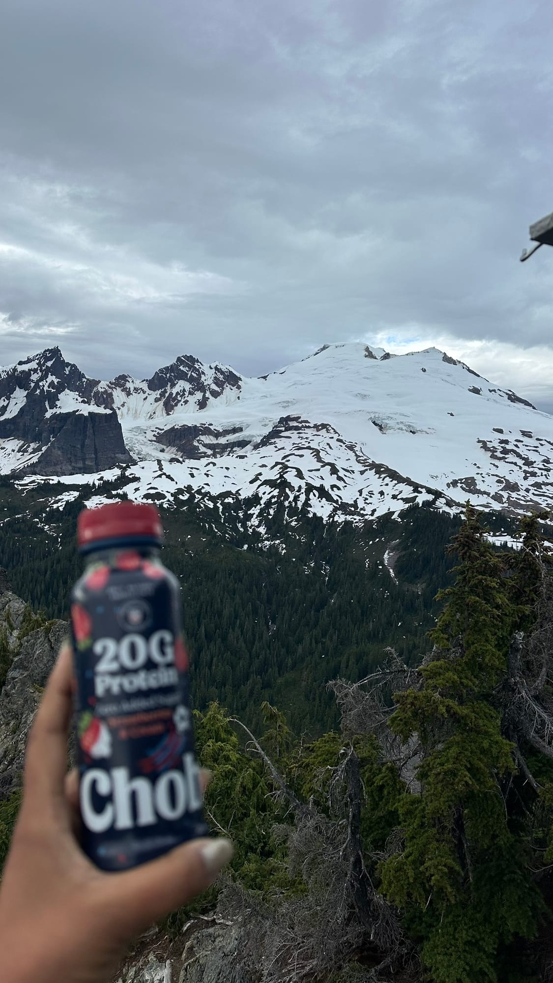 Chobani yogurt at the fire lookout